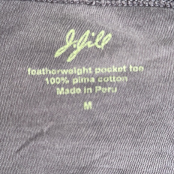 J Jill featherweight pocket tee. Medium. 100% pima cotton. Purple. - Picture 4 of 5